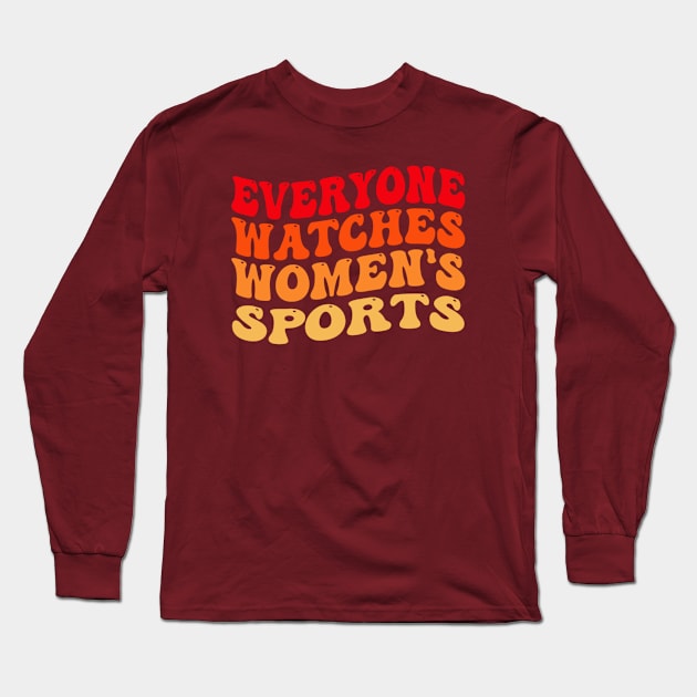 Retro women's sports lovers Long Sleeve T-Shirt by Dreamsbabe